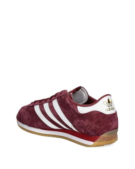 Adidas Suède Sneakers Met Drie Strepen in het Red voor heren