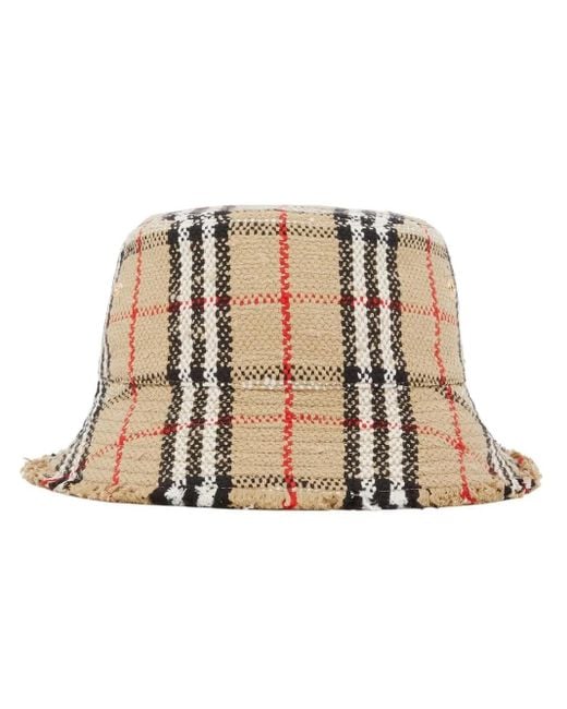 Burberry Natural Tweed Bucket Hat