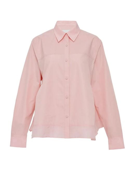 3.1 Phillip Lim Pink Panelled Long-Sleeve Shirt