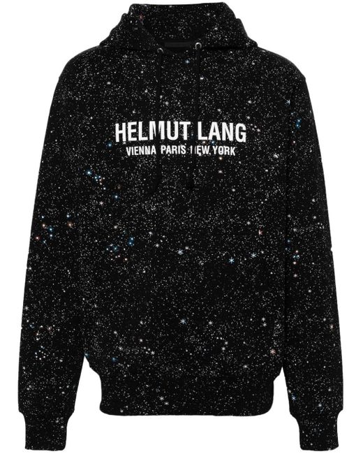 Helmut Lang Space Hoodie mit Logo-Print in Black für Herren