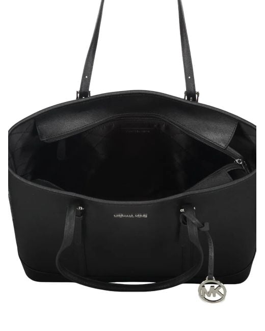 Michael Kors Black Large Jet Set Tote Bag