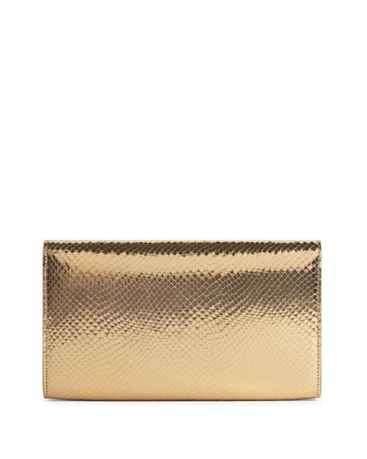 DSquared² Natural Metallic Textured Wallet