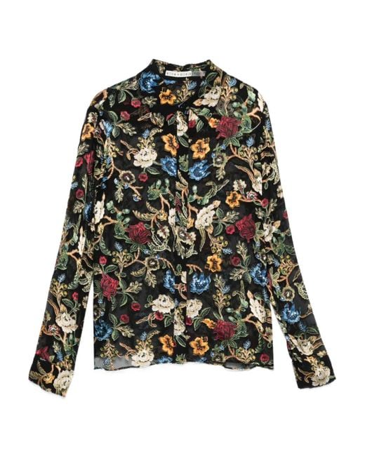 Blusa Willa A Fiori di Alice + Olivia in Multicolor