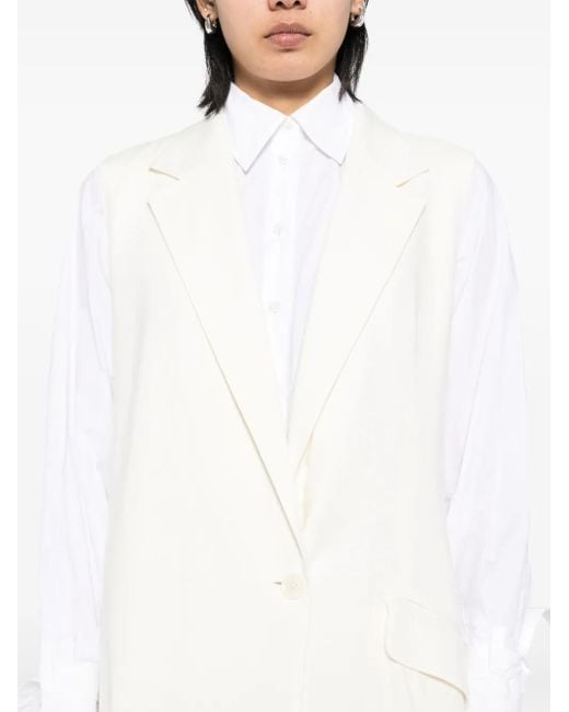 Y's Yohji Yamamoto シングルコート White