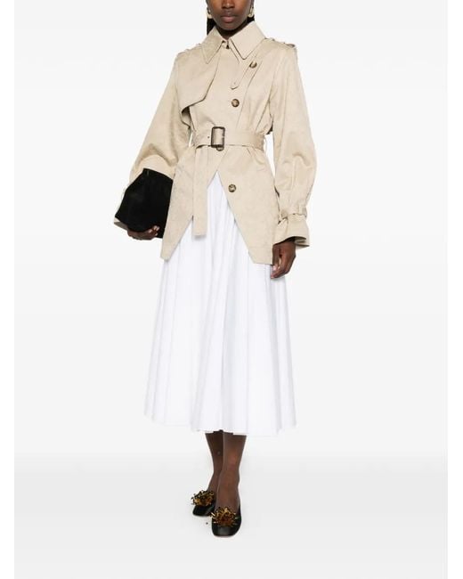 Givenchy Natural Double-Breasted Belted Jacket