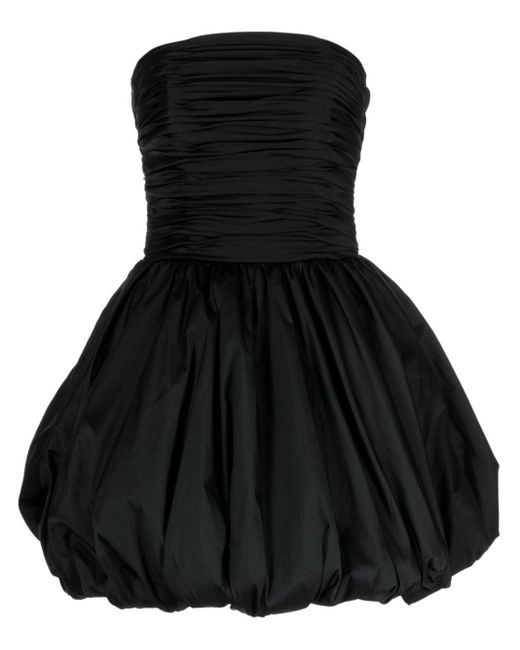 Amsale Black Dropped Waist Mini Dress