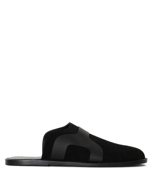 Mules À Empiècements En Daim Osklen en coloris Black