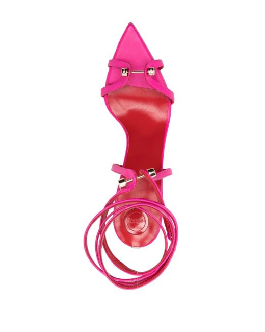 HARDOT Pink 120Mm Bar-Pin Detail Pumps