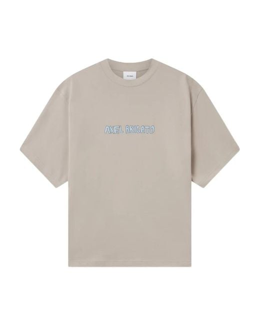 Axel Arigato White Logo-Print T-Shirt for men