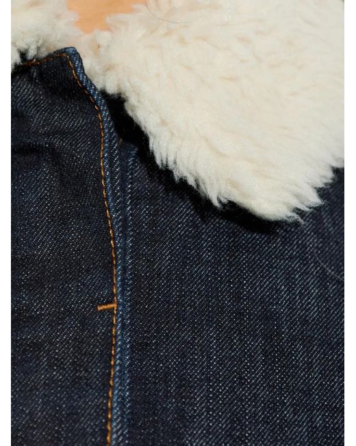 Jacquemus Blue Cropped Denim Jacket