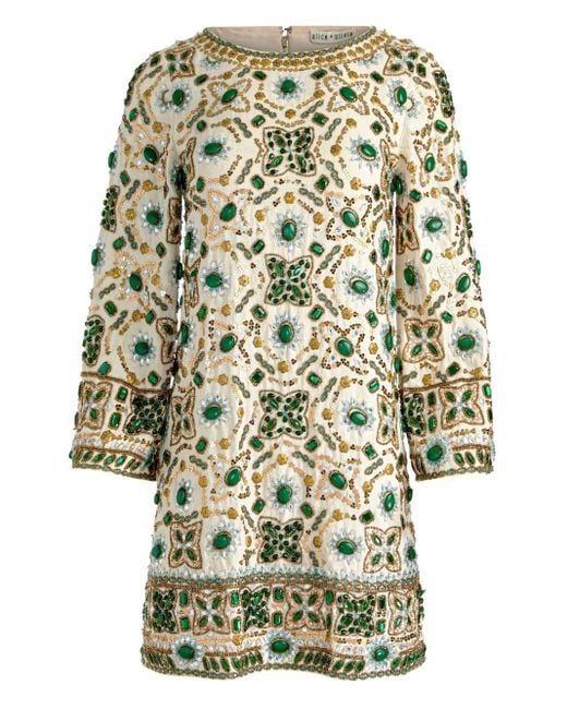 Vestido Eleonora con detalles Alice + Olivia de color White