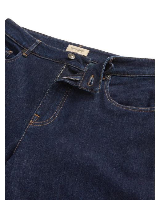 Woolrich Blue 5 Pockets Wide-Leg Jeans