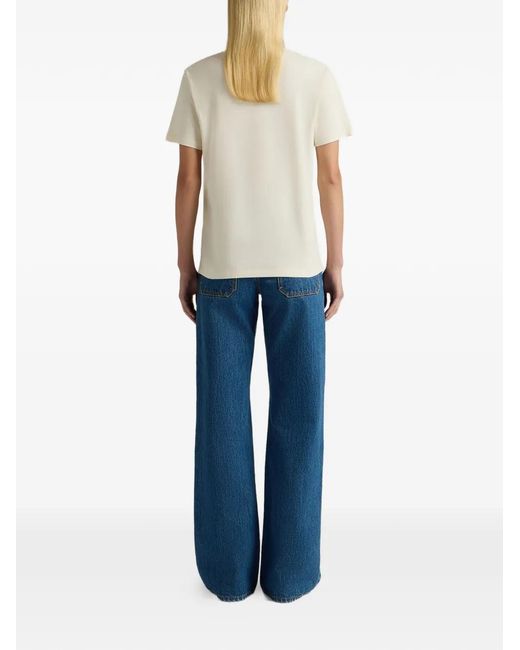 Bally White Rina Cotton T-Shirt