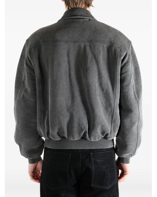 Alexander Wang Gray Zip-Up Bomber Jacket