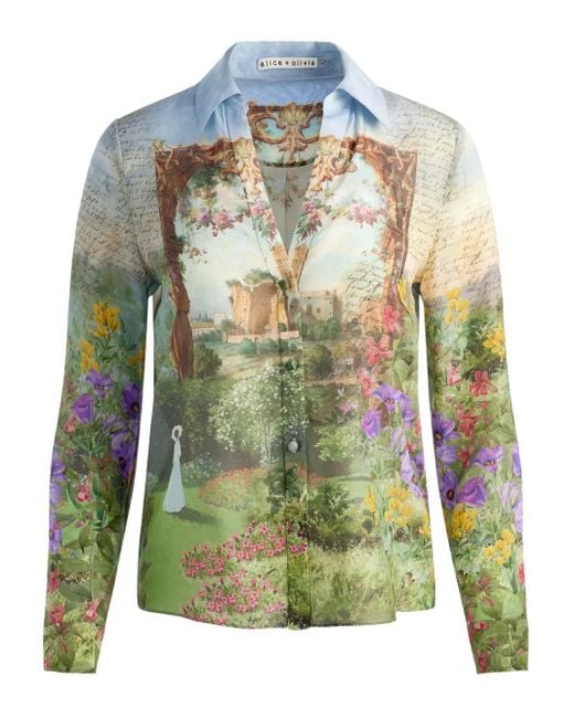 Alice + Olivia Eloise シャツ Green