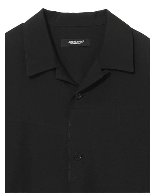 Undercover Black Elastic-Cuff Wool Jacket for men