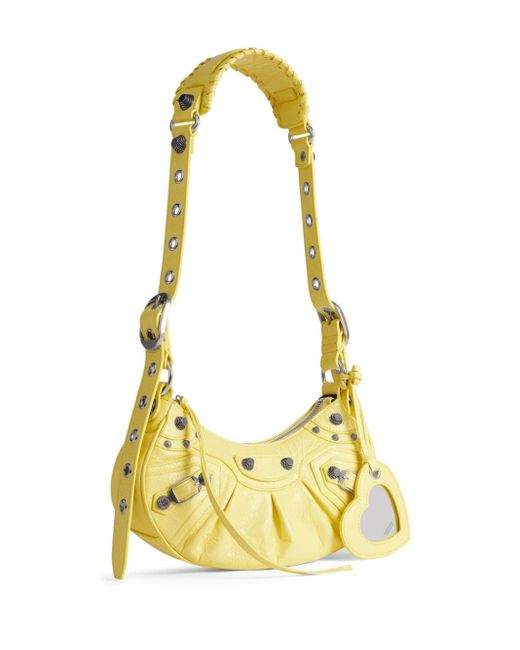 Balenciaga Yellow Le Cagole Xs Shoulder Bag