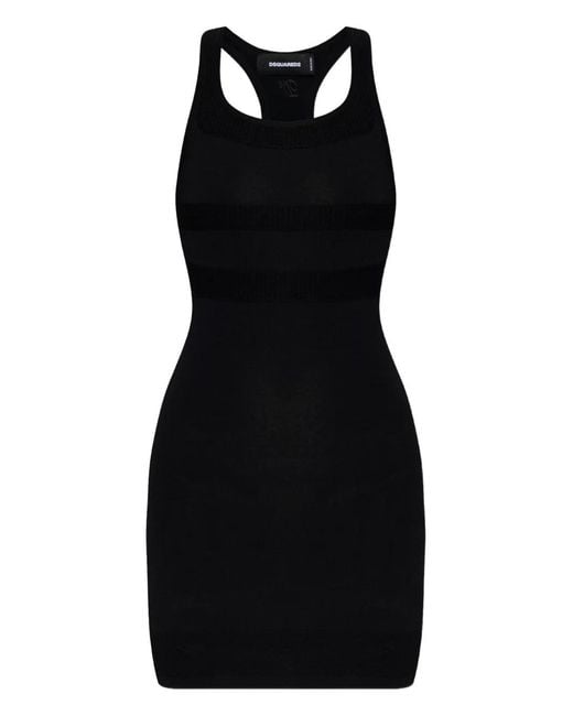 DSquared² Black Short Dresses