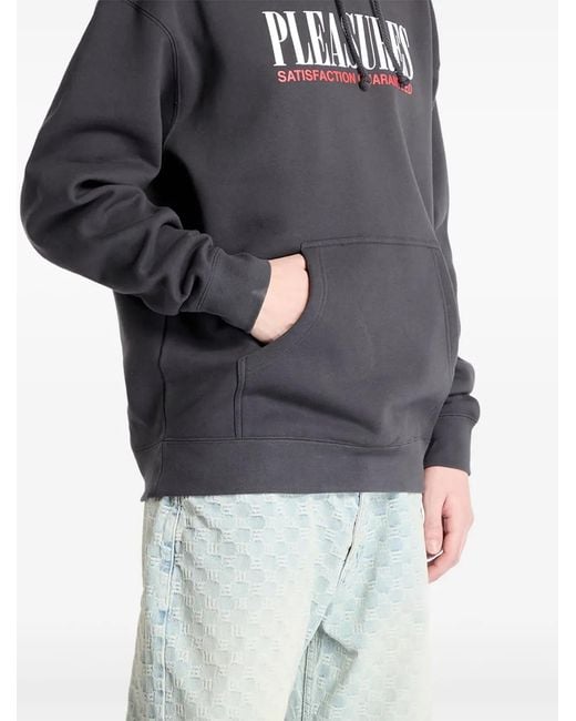 Pleasures Gray Satisfaction Hoodie for men
