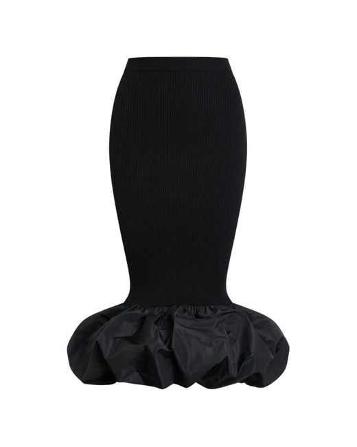 Patou Faille Midi-Rok in het Black