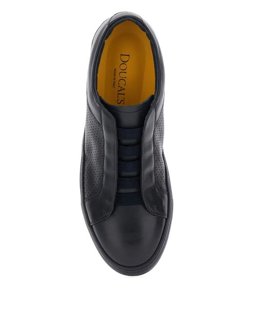 Doucal's Black Slip-On Sneakers for men