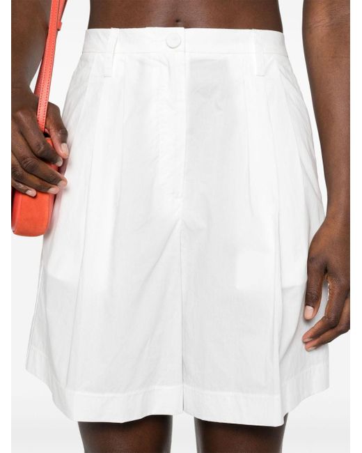 High-waist bermuda shorts Forte Forte de color White