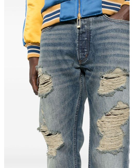 Rhude Blue Beach Bum Mid-rise Jeans for men