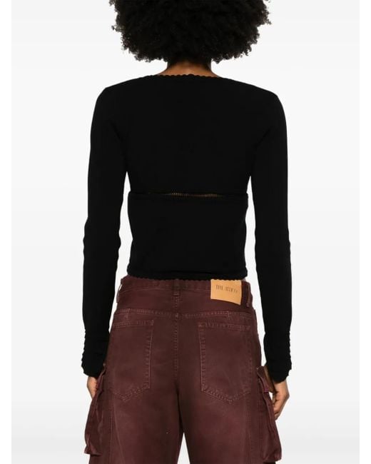 Blumarine Black Knitted Cardigan