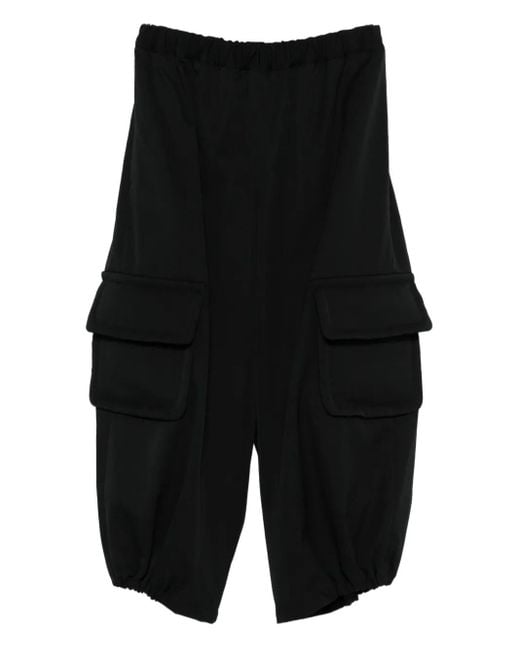 Cargo Con Vita Elasticizzata di Comme des Garçons in Black