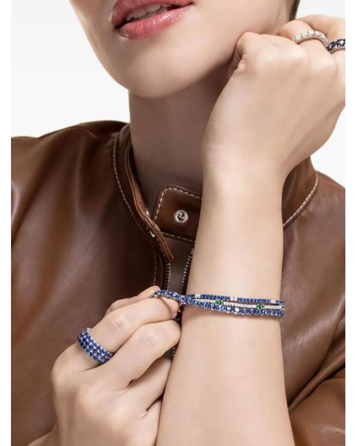 ’ROBERTO DEMEGLIO White Sapphire And Diamond Extensible Tennis Bracelet