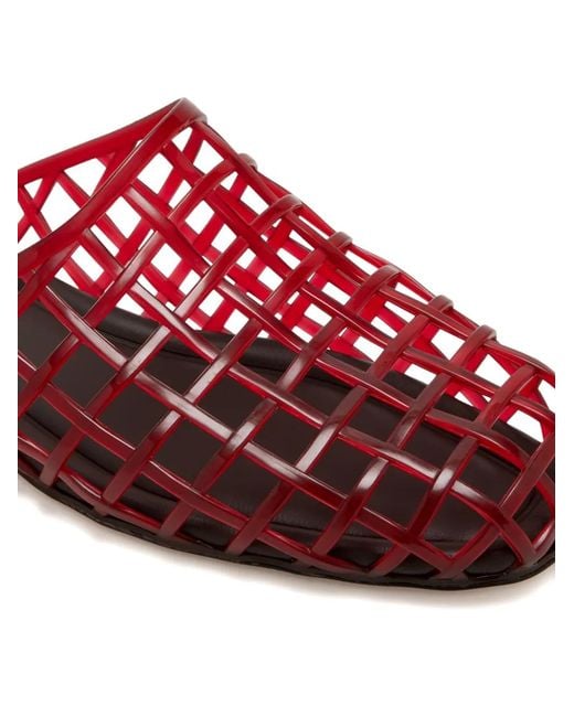 Vince Red Mules Barcelona