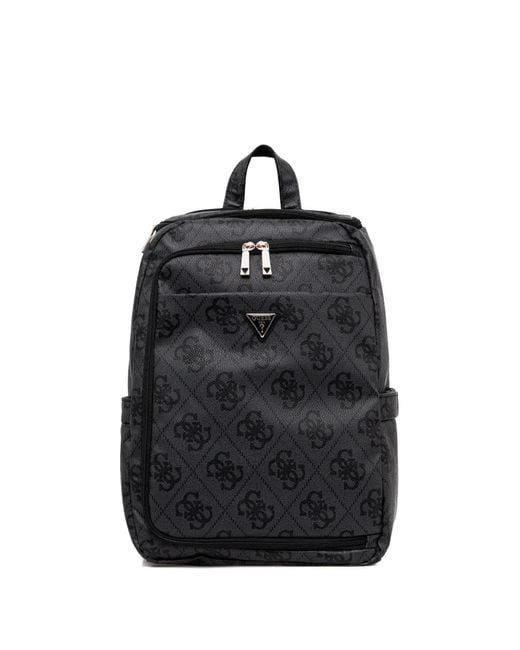 Guess Black Berta 4G Monogram Backpack