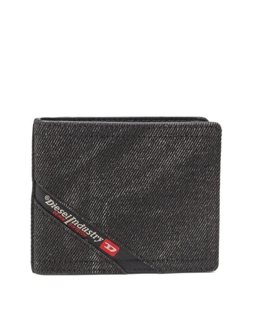 メンズ DIESEL Multi-pkts 3d S 二つ折り財布 Black