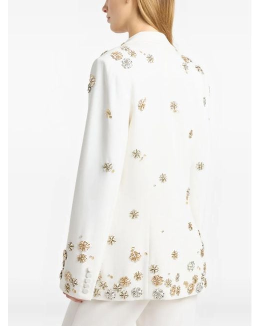 Cinq À Sept Natural Tumbling Flowers Karlie Blazer