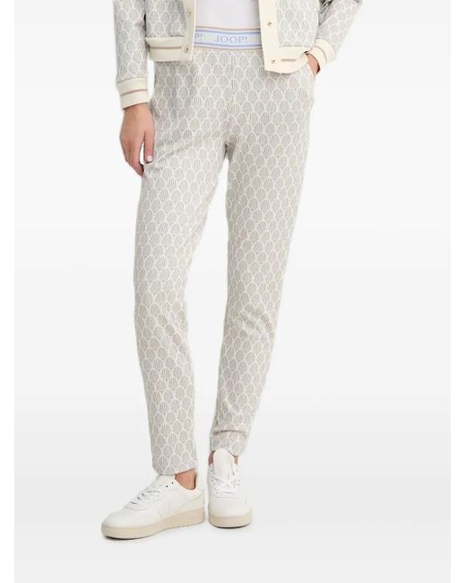 Pantalon À Imprimé Géométrique Joop! en coloris White