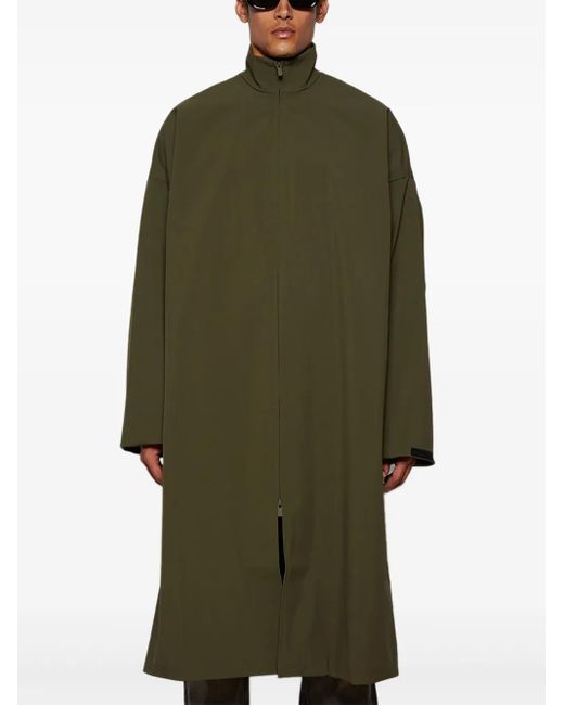 Fear Of God Green Single-Breasted Trench Coat for men