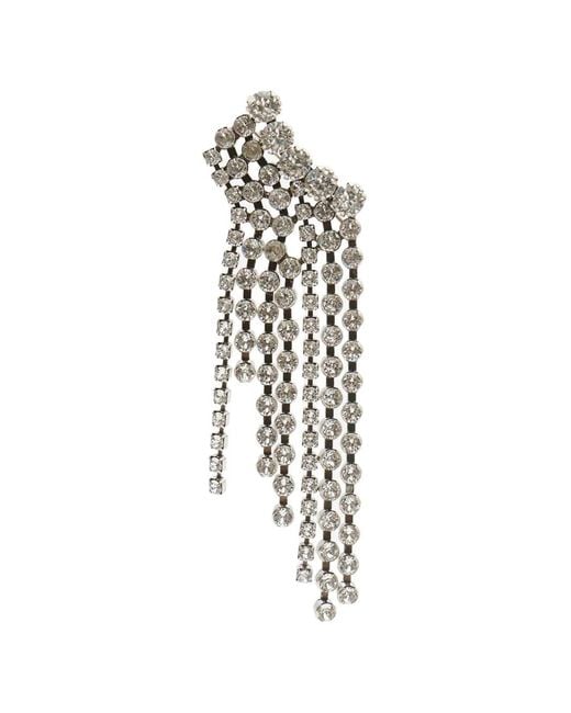 Isabel Marant White Asymmetrical Brooch