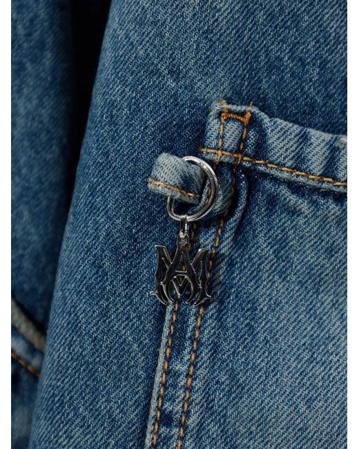 Amiri Denim Cargo Jack in het Blue