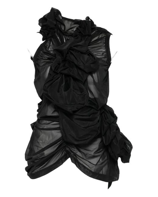 Comme des Garçons Ruffled T-shirt Black