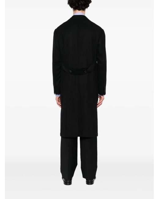Kiton Black Luca Coat for men