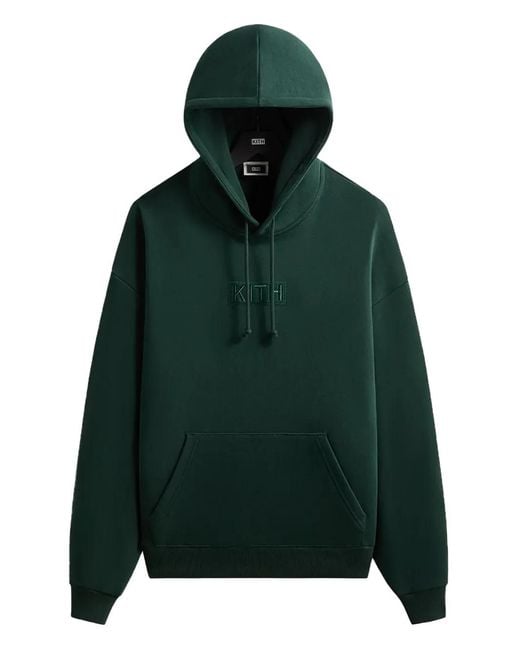 Kith Green Nelson Logo Hoodie for men