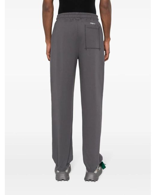 Objects IV Life Gray Logo-Print Cotton Track Pants