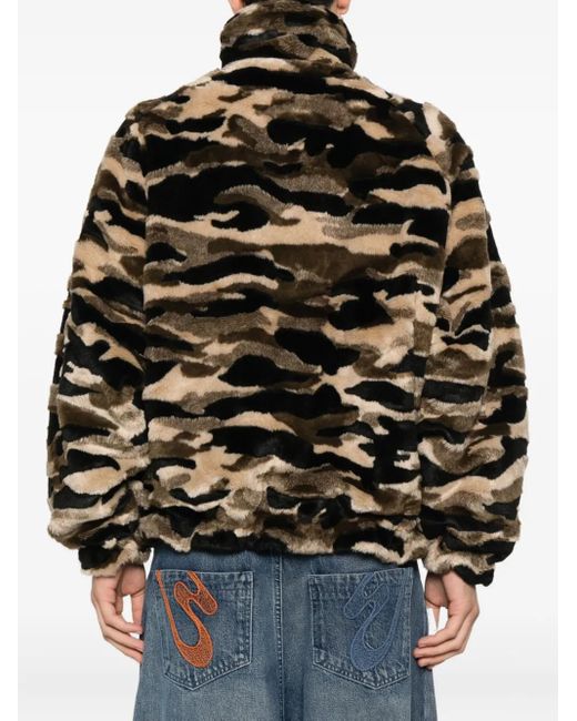 PDF Black Camouflage-Print Jacket for men