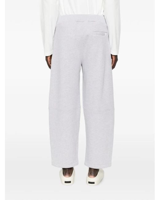 Woc White Salinas Elasticated Wide-Leg Track Pants for men