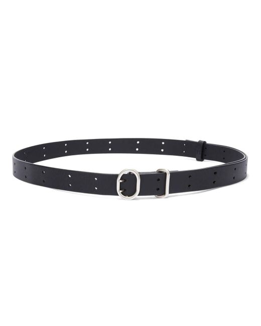 Jil Sander Black Cannolo Leather Belt for men