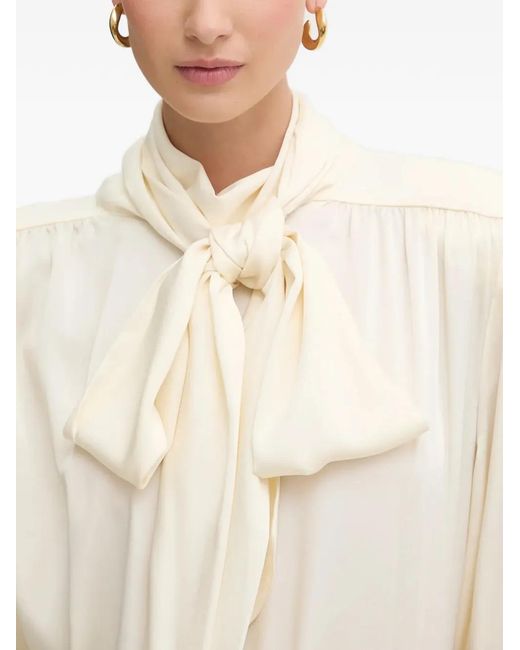 Bardot White Revana Bow Blouse