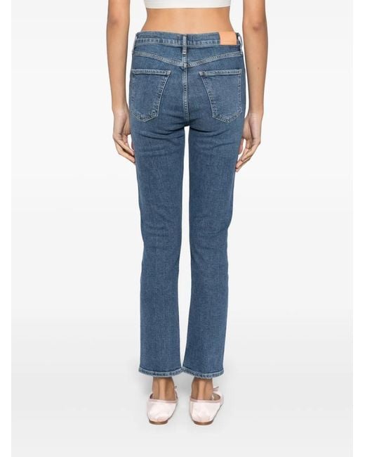 Citizens of Humanity Blue Mid-Rise Skinny Jeans
