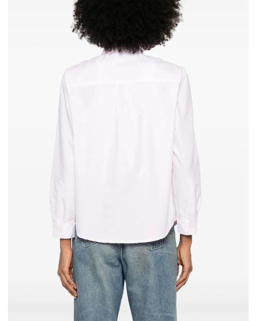 A.P.C. White Hemd Aus Bio-Baumwolle