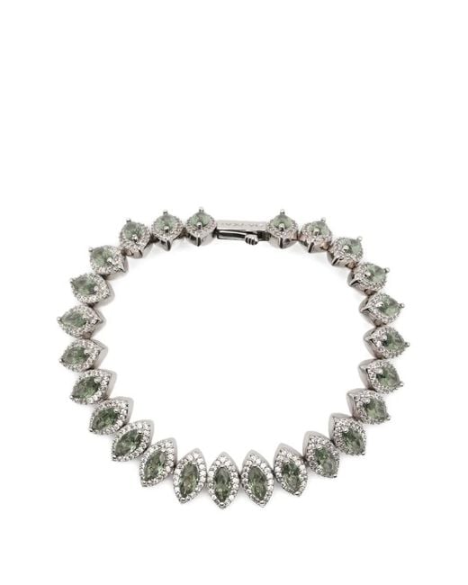 DARKAI Metallic Crystal-Embellished Bracelet for men