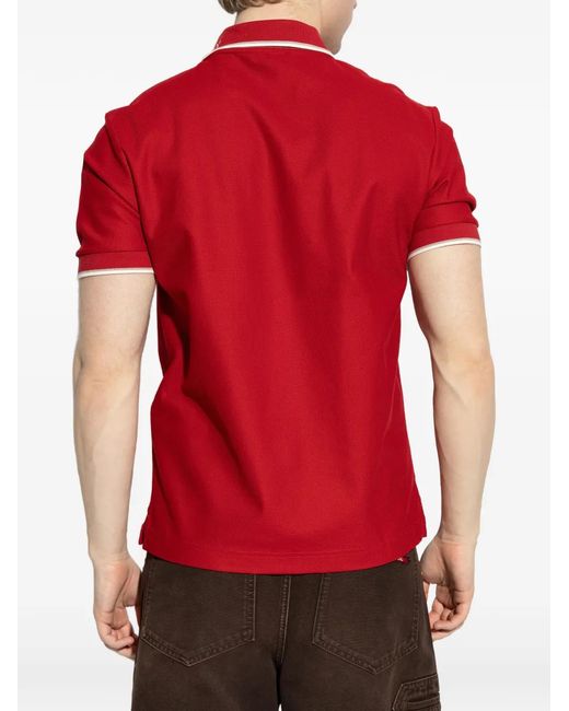 Burberry Logo-Embroidered Trim-Detail Polo Shirt for men